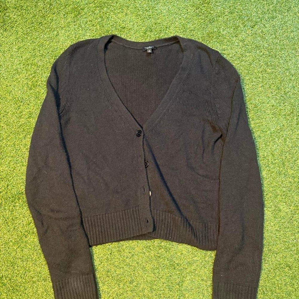 Talbots Black V-Neck Cardigan – Size M